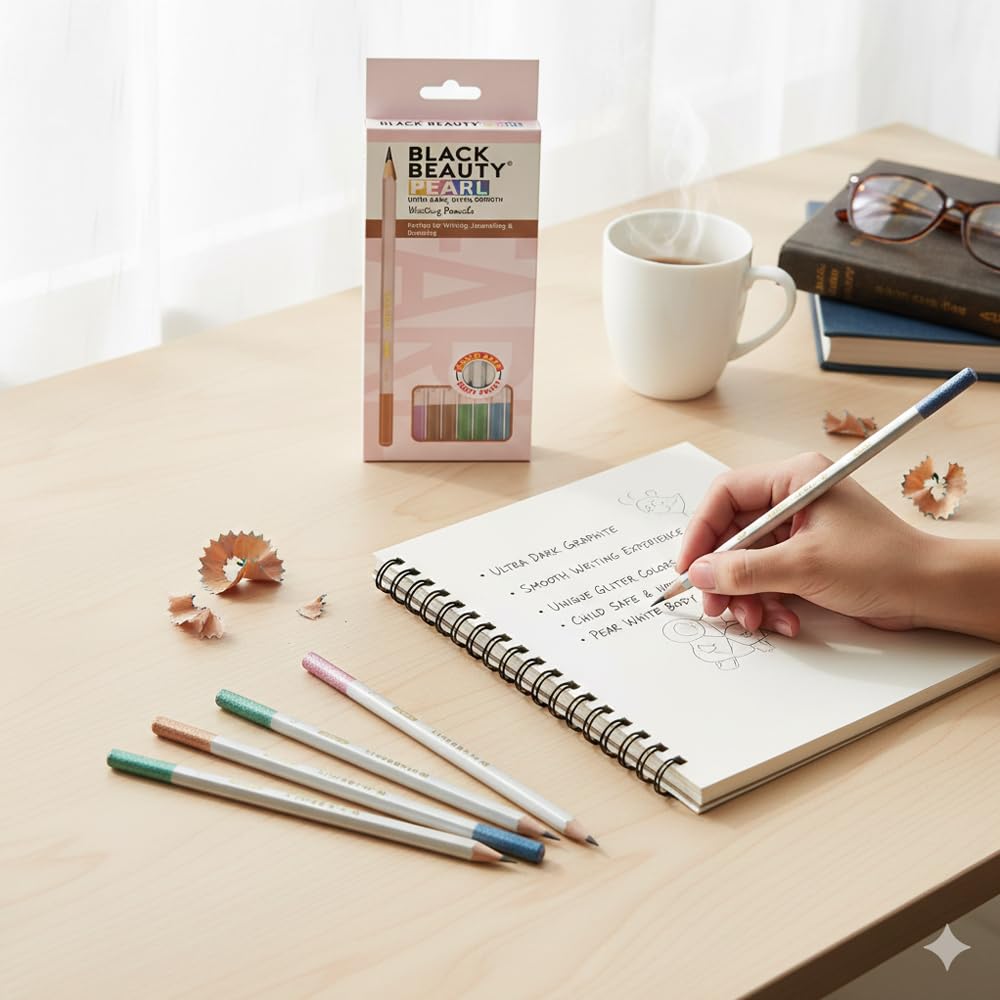 Black Beauty Pearl by Artline | Premium Wooden Pencils
