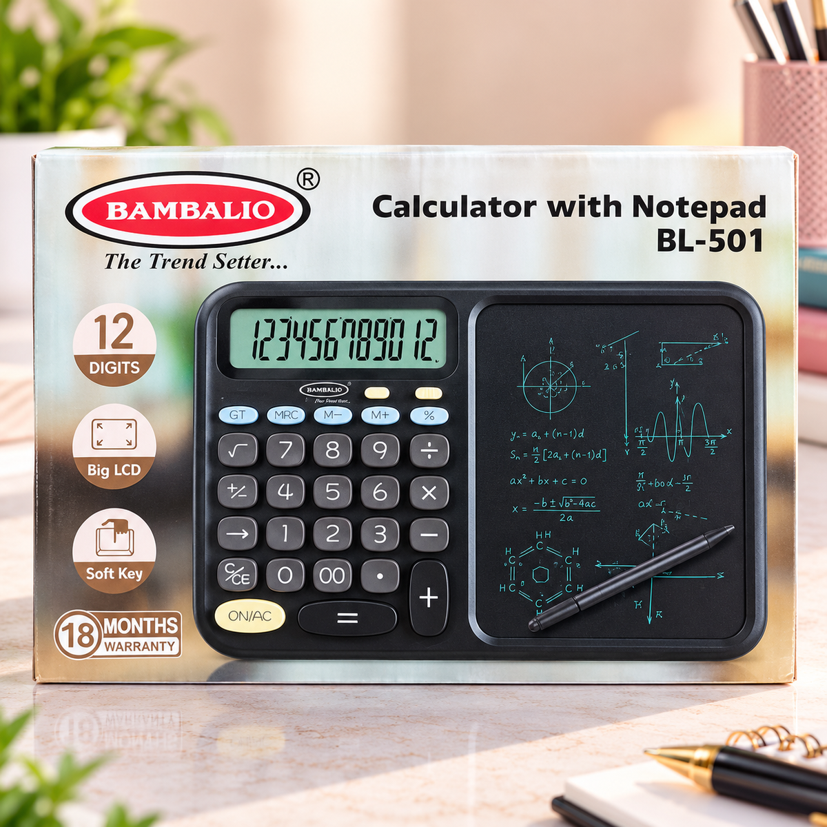 Bambalio BL-501 Calculator with Notepad