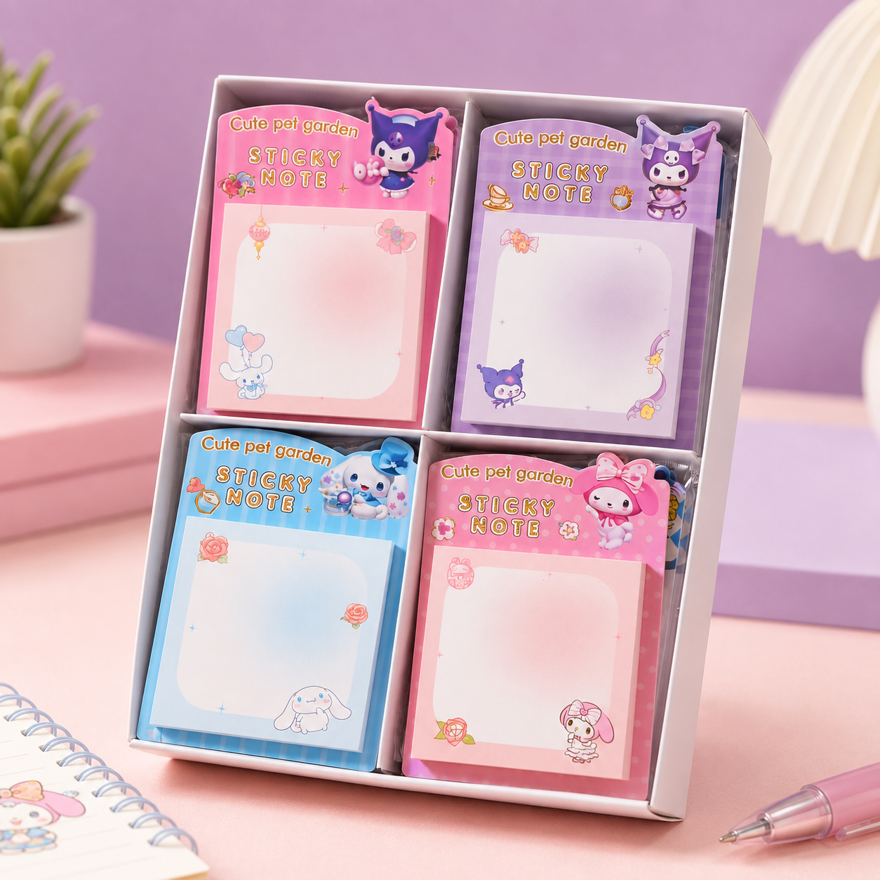 Cute Pet Garden Sticky Notes – B06-1