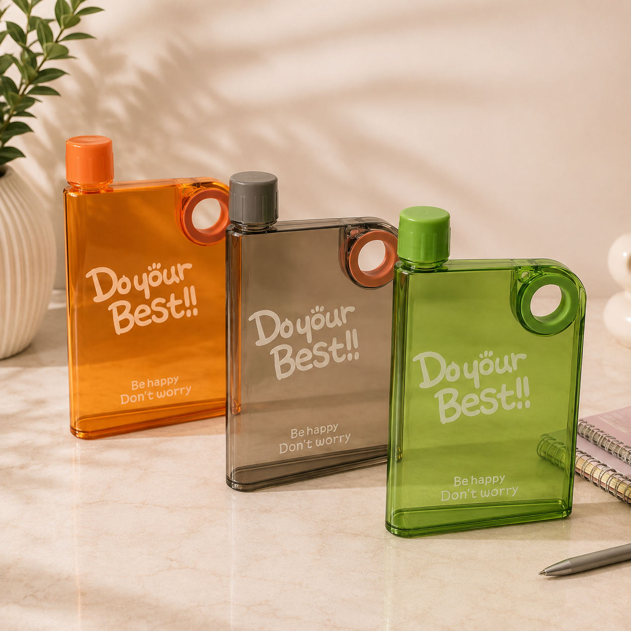 Retro Flask 380 – Flat Notebook Bottle