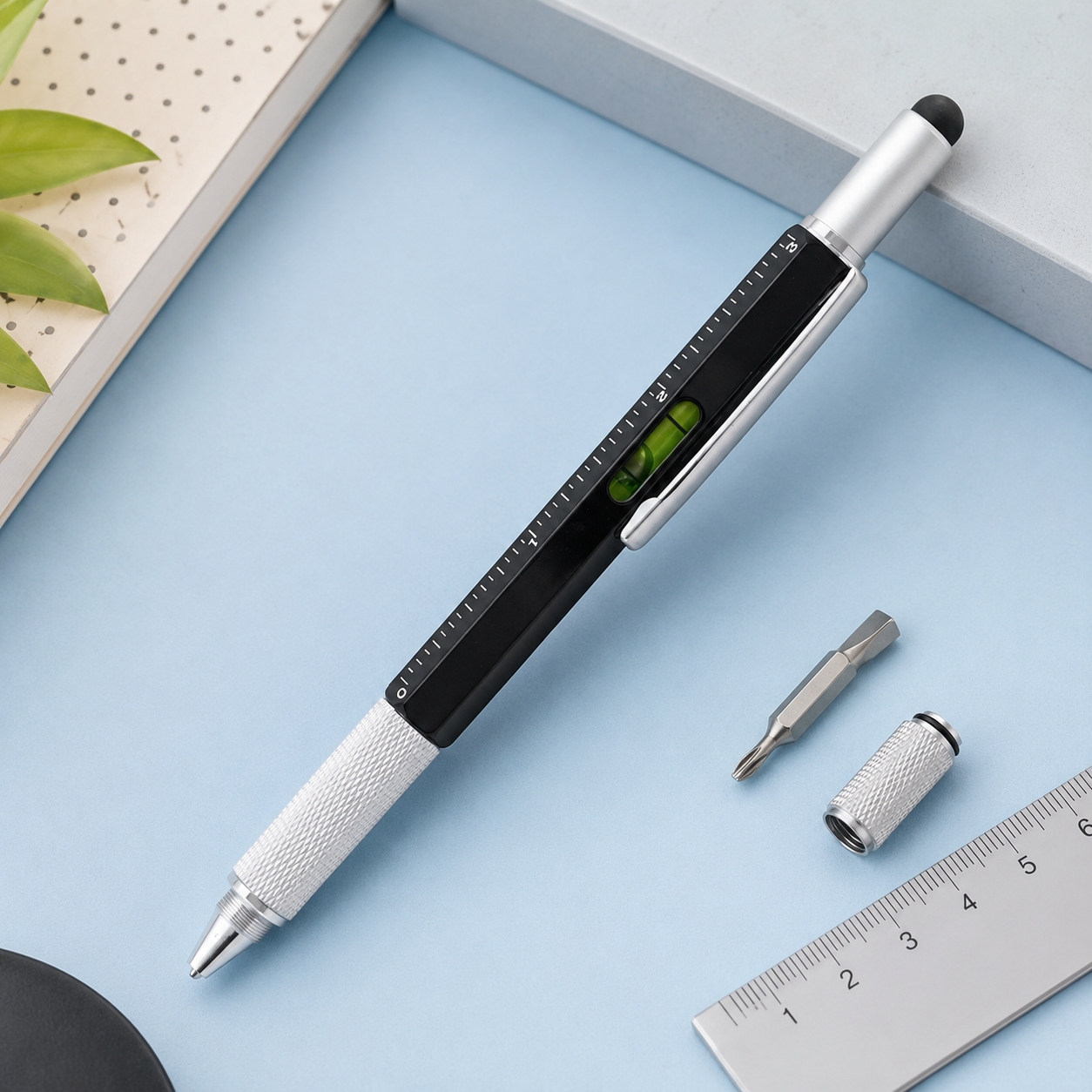 Korean 6-in-1 Multi-Tool Metal Pen