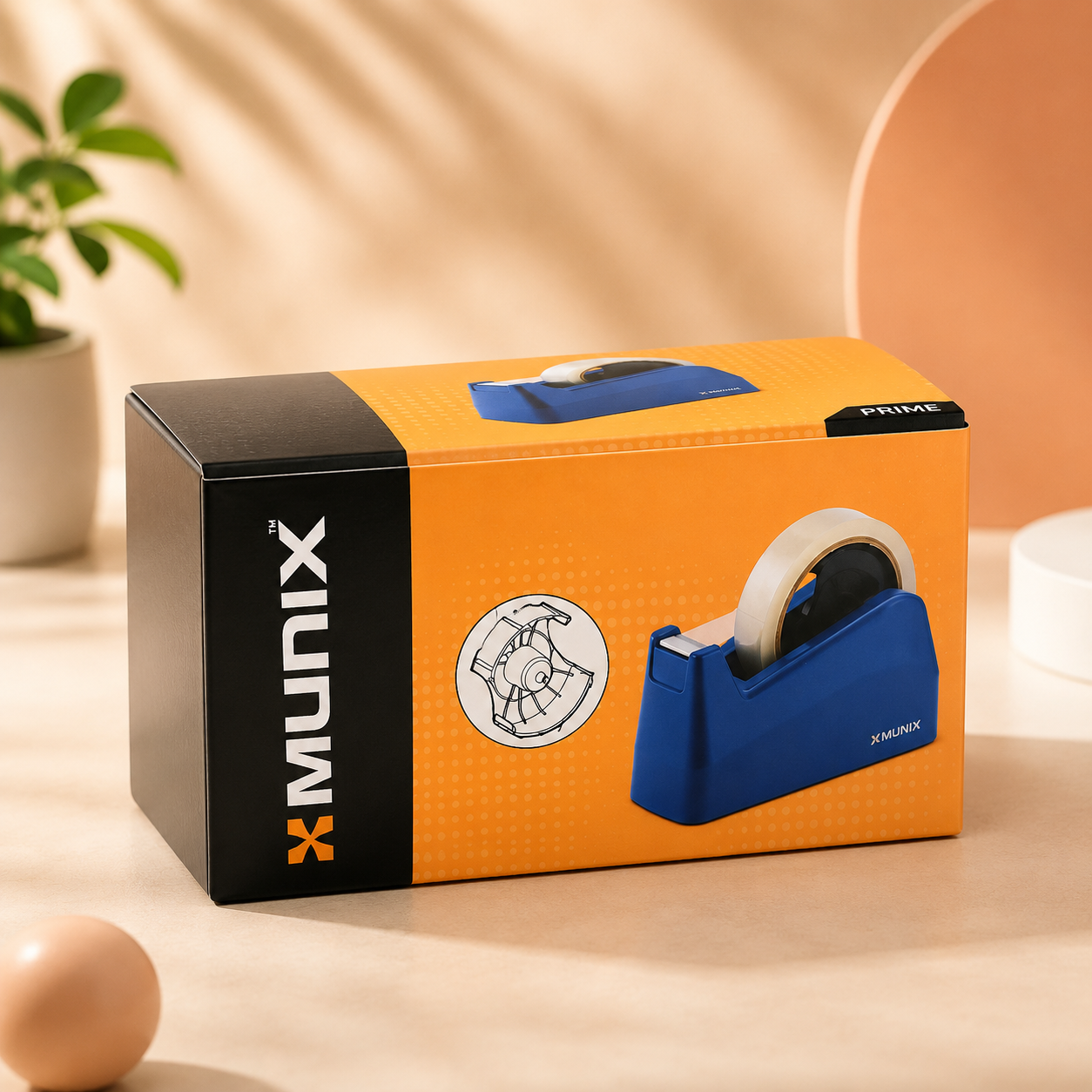 Munix DTD-170 Tape Dispenser | For Medium Tapes