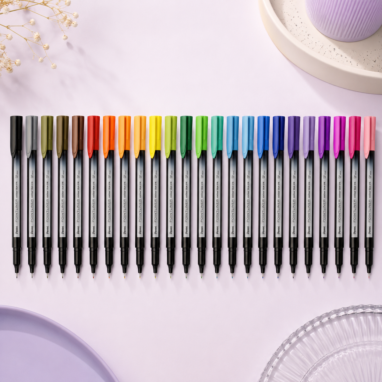 Pentel Artists Pointliner – 24 Shades