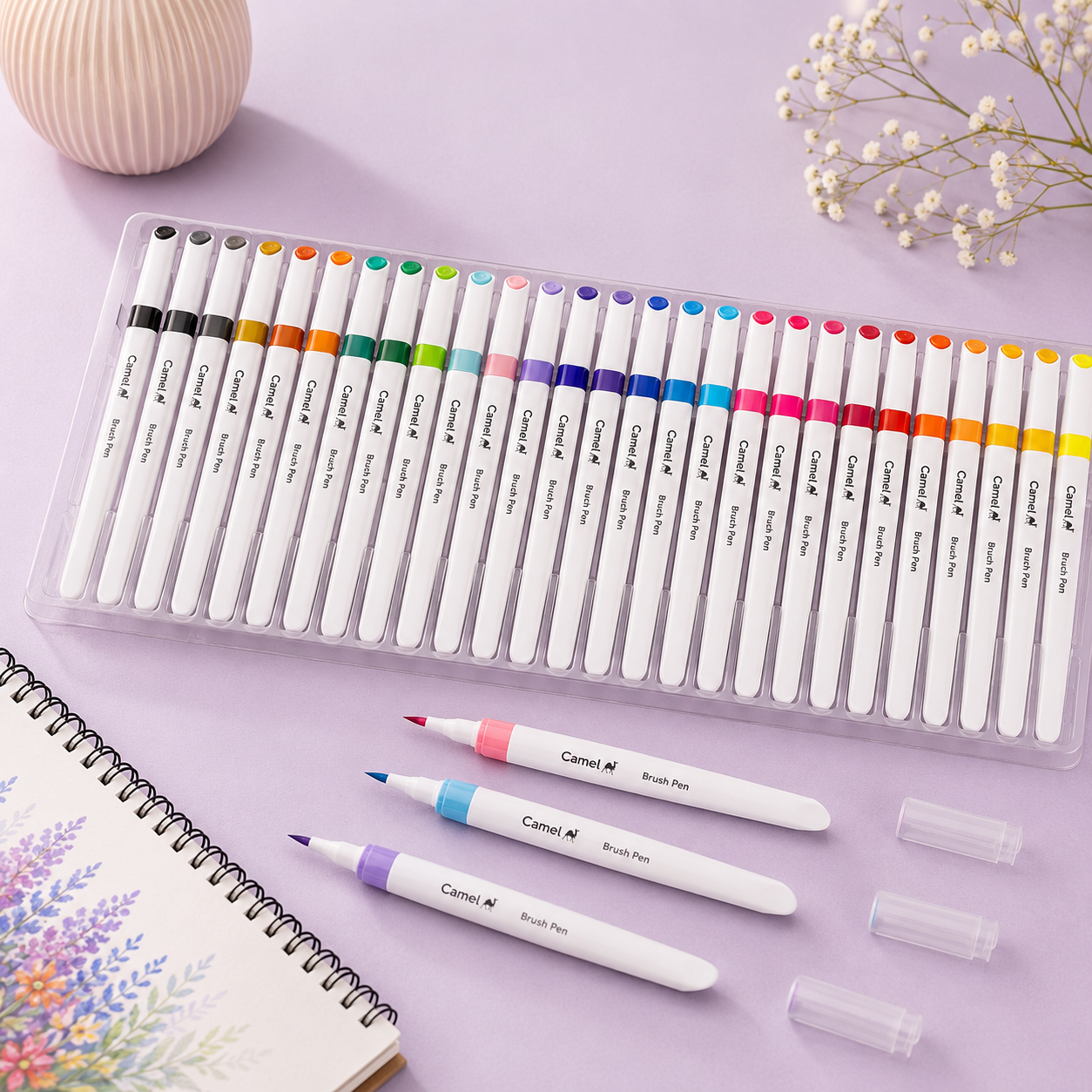 Camel Brush Pens – 24 Shades