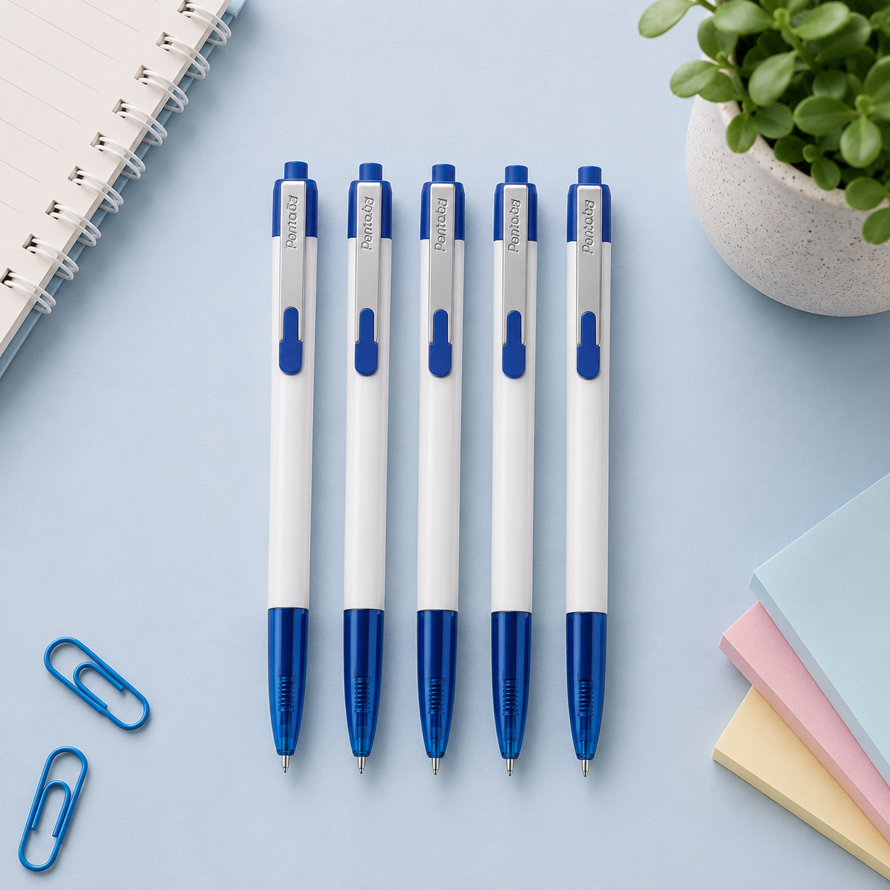 Reynolds 046 Fine Carbure | Retractable Ball Pen | Pack of 5