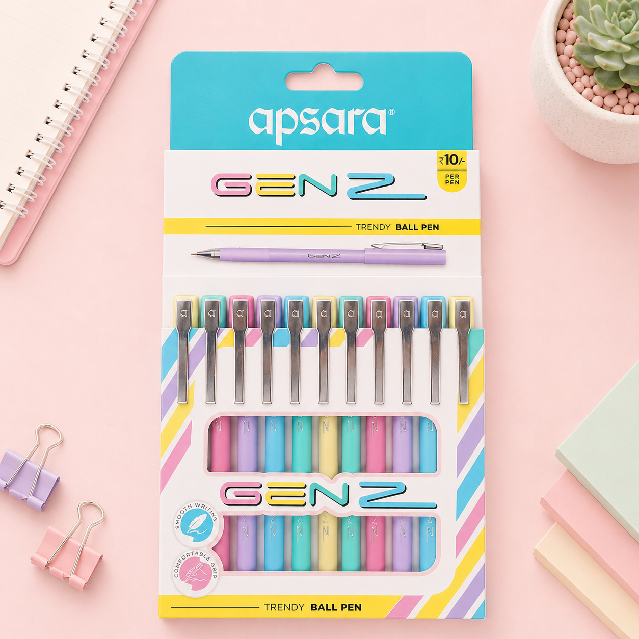 Apsara GenZ | Ball Pen | Pack of 10