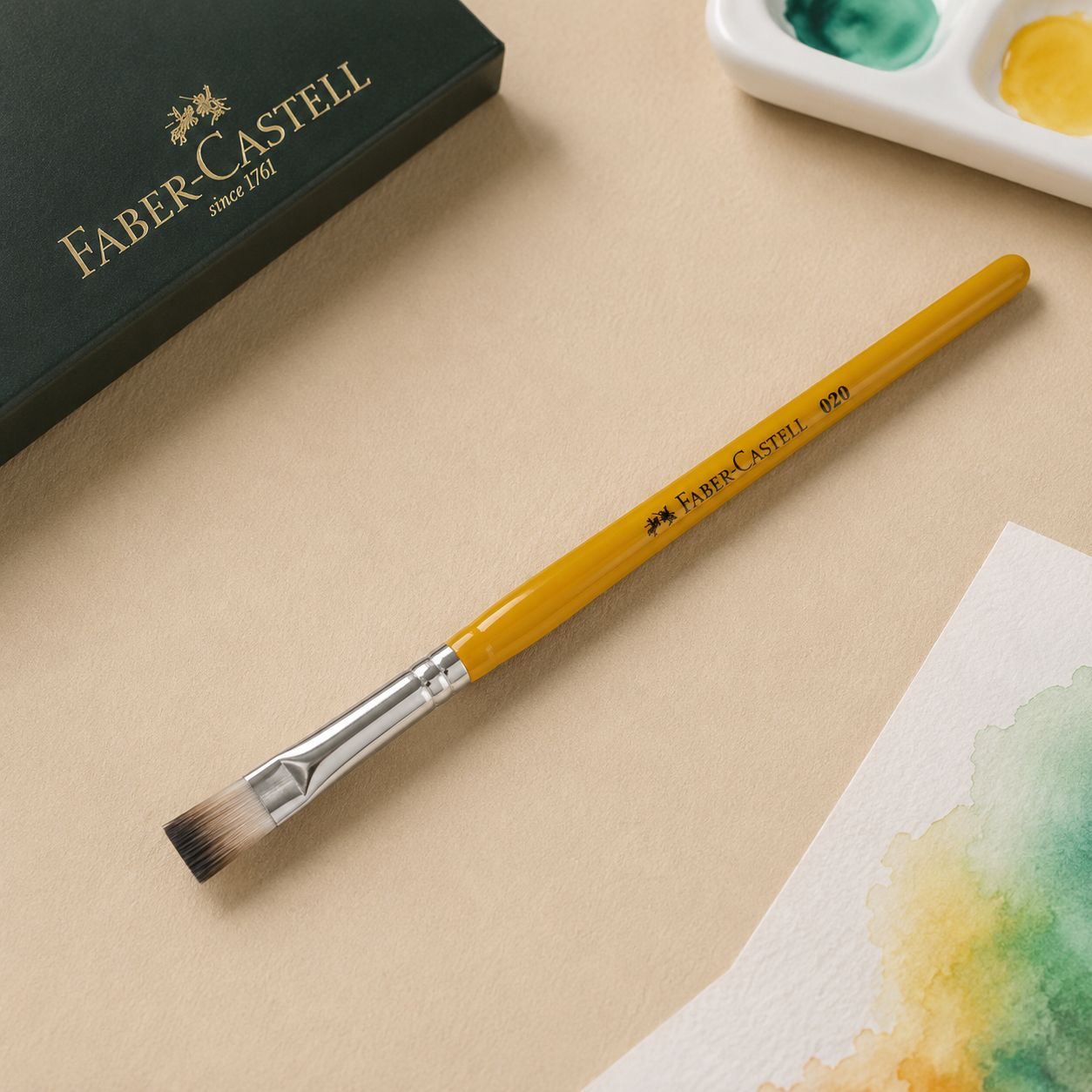 Faber-Castell Tri Grip Flat Paint Brushes