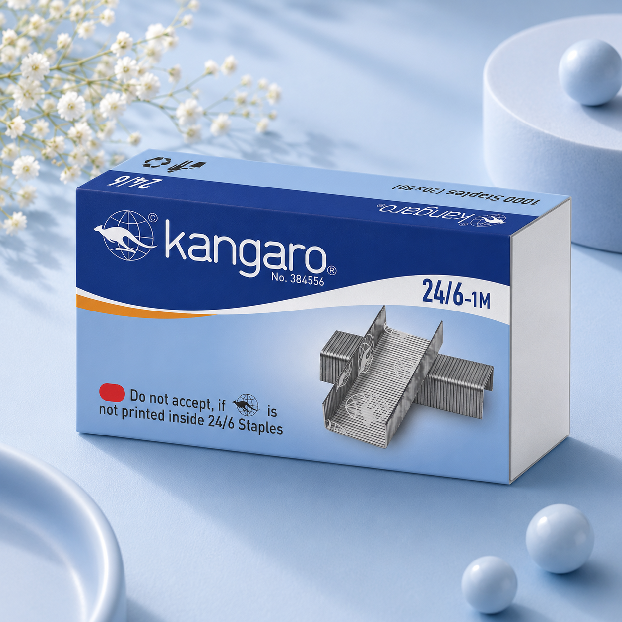 Kangaro HP-45 Stapler + 2 Pin Boxes