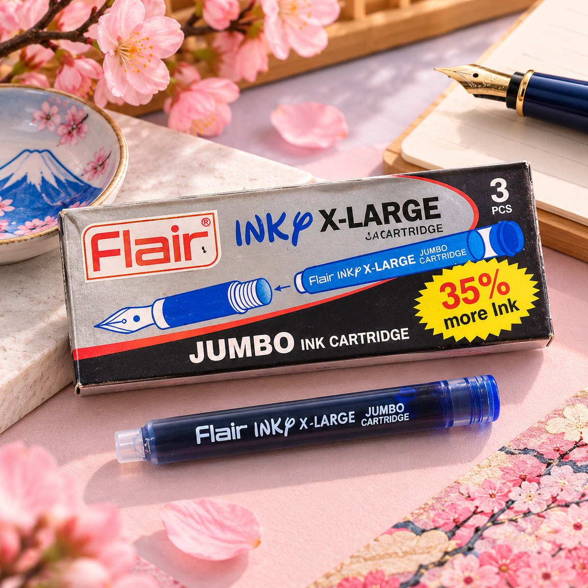 Flair Inky Jumbo Ink Cartridges – Pack of 30