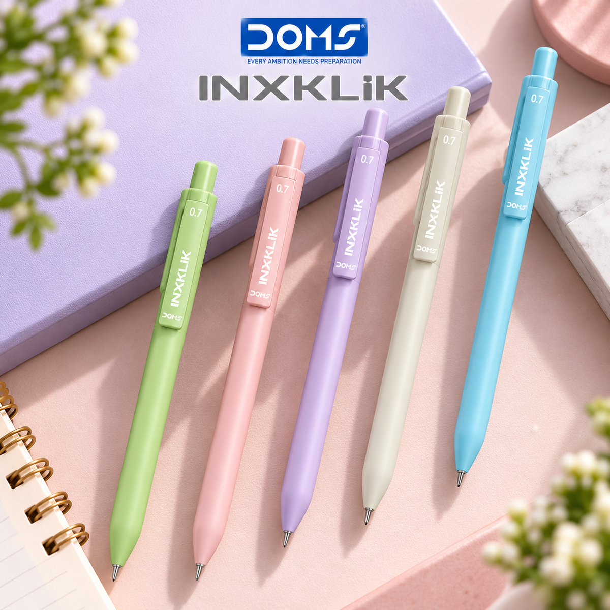 DOMS Inxklik Ball Pen ā Set of 20 Pens