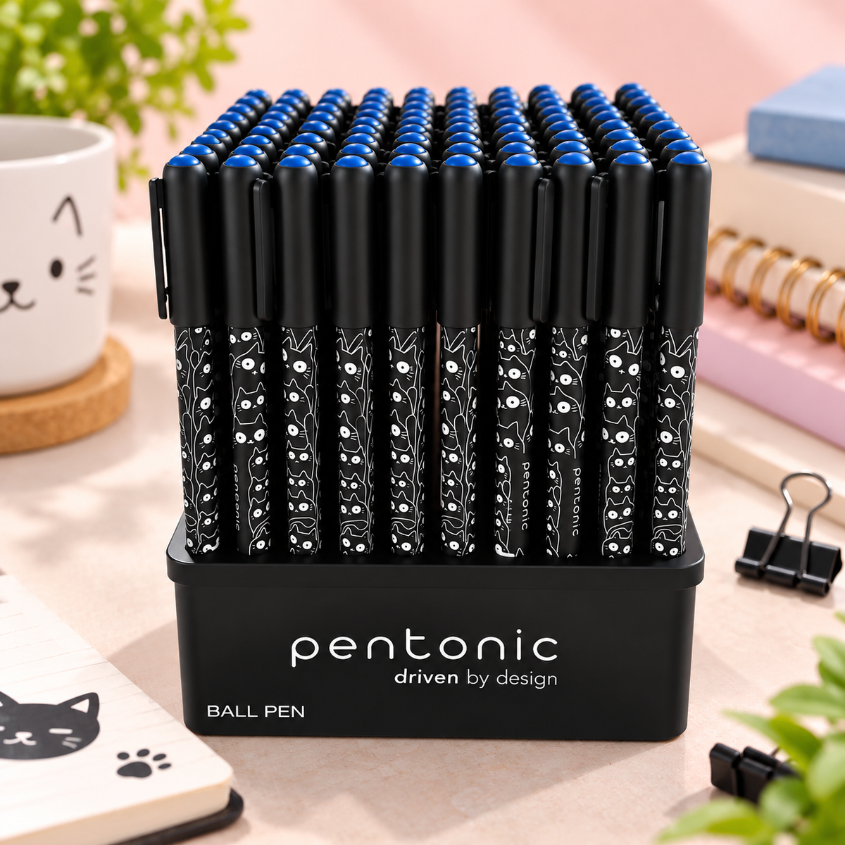 Pentonic Monocat Ball Pen Pack of 10