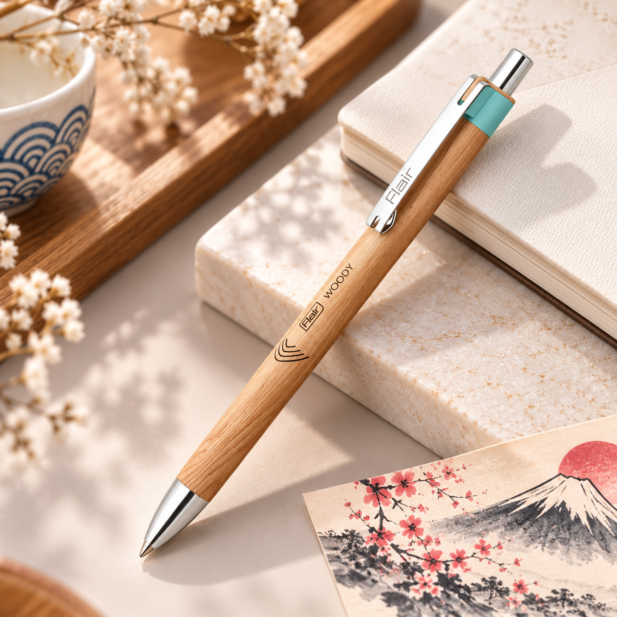 Flair Woody Cliq Ball Pen – Pack of 2