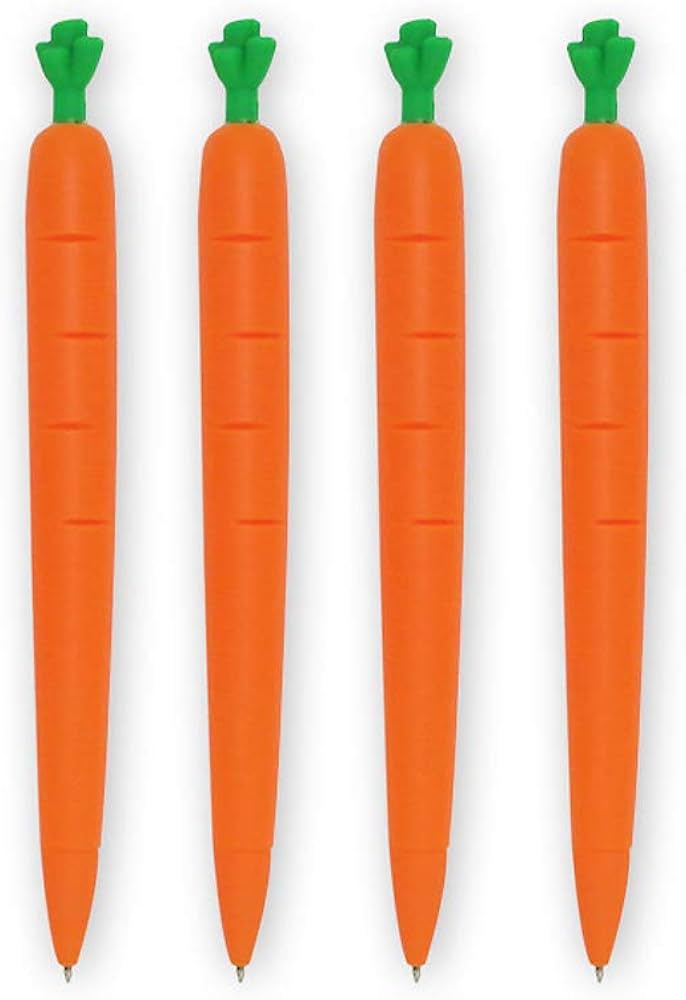 Carrot Shaped Mechanical Pencil 0.7mm + 5 Lead Tubes