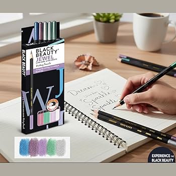 Black Beauty Jewel by Artline | Premium Wooden Pencils