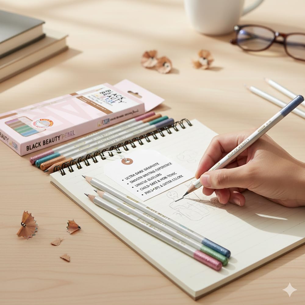 Black Beauty Pearl by Artline | Premium Wooden Pencils