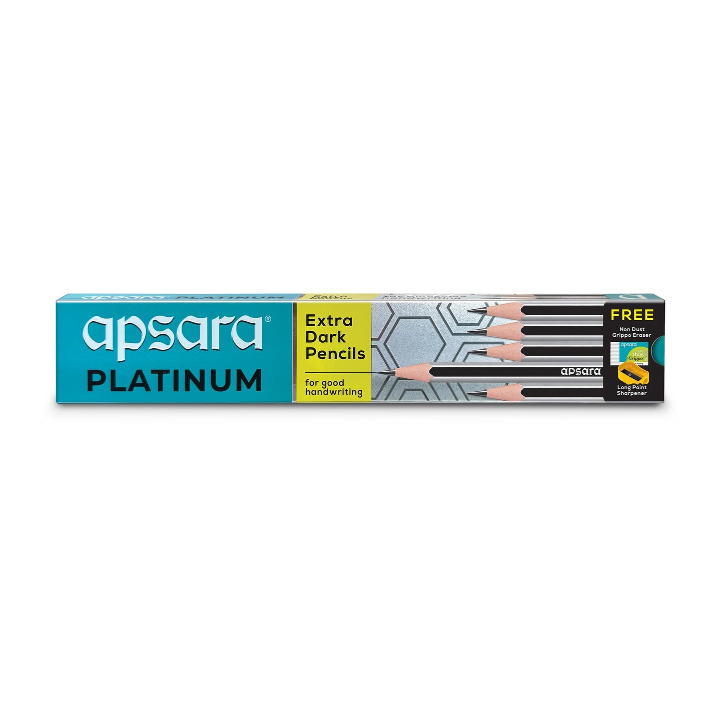 Apsara Platinum | Extra Dark Pencils | Pack of 20