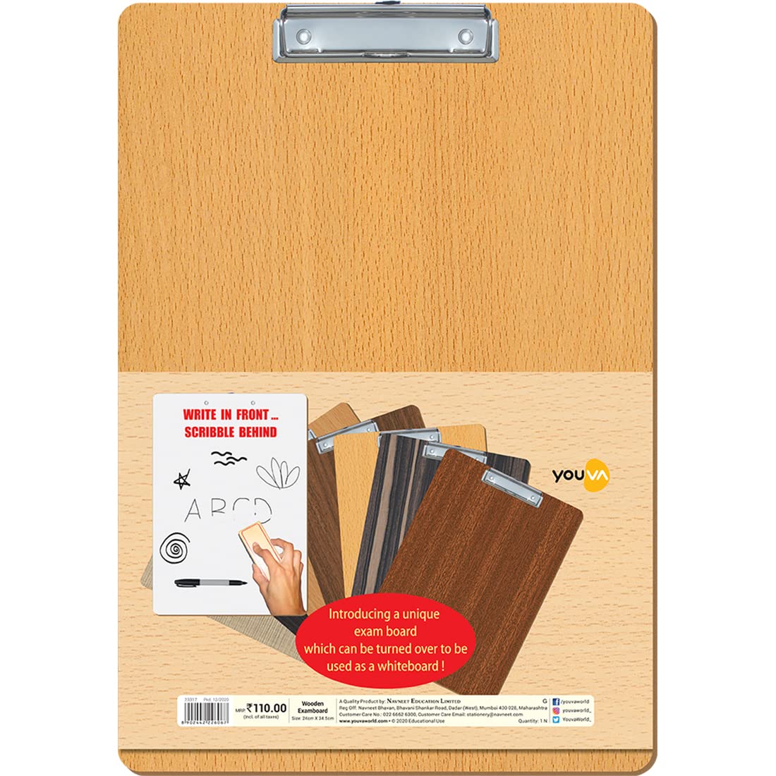 Youva Wooden Exam Pad