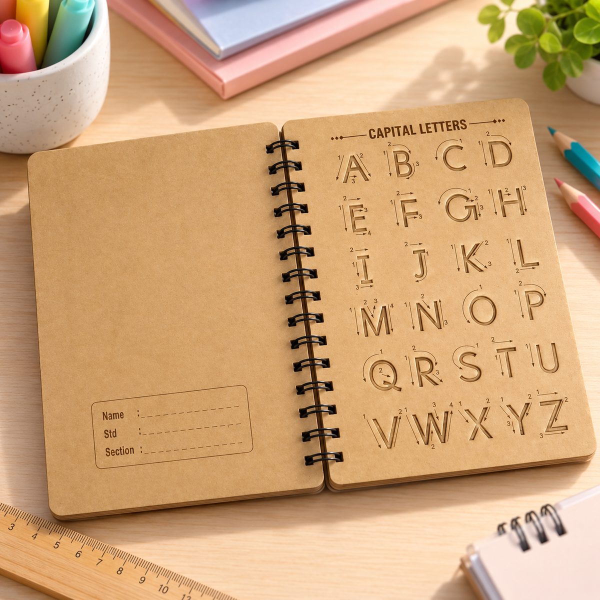 Polo Writing Stencil – English, Tamil & Hindi