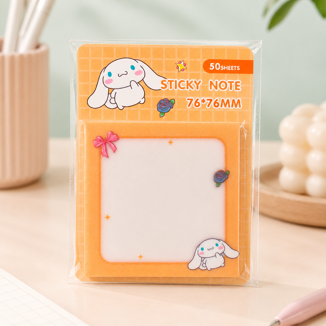 Cinnamoroll Sticky Note – 50 Sheets | 76 × 76 mm