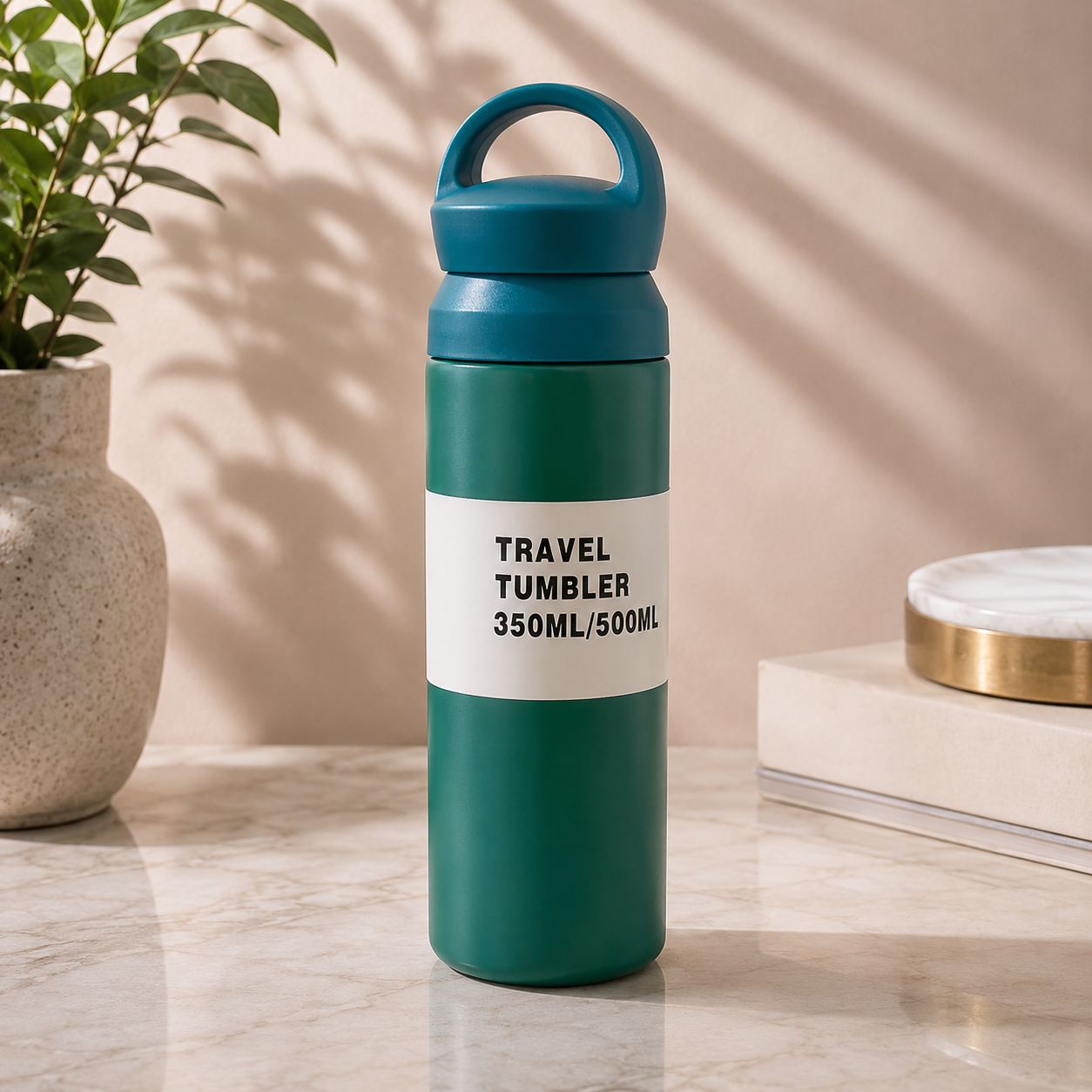 DuoSip Travel Tumbler – 500 / 350 ml Vacuum Insulated