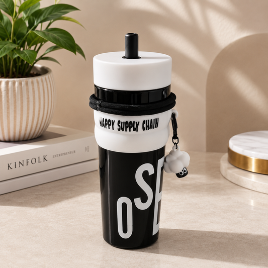HappySip 600 – Straw Tumbler with Charm