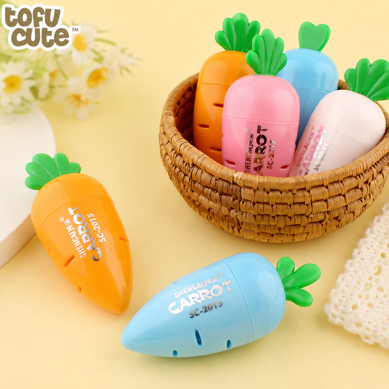Korean Carrot-Shaped Pencil Sharpener