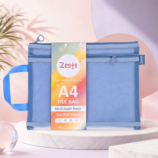Zesto A4 Mesh Zipper Pouch