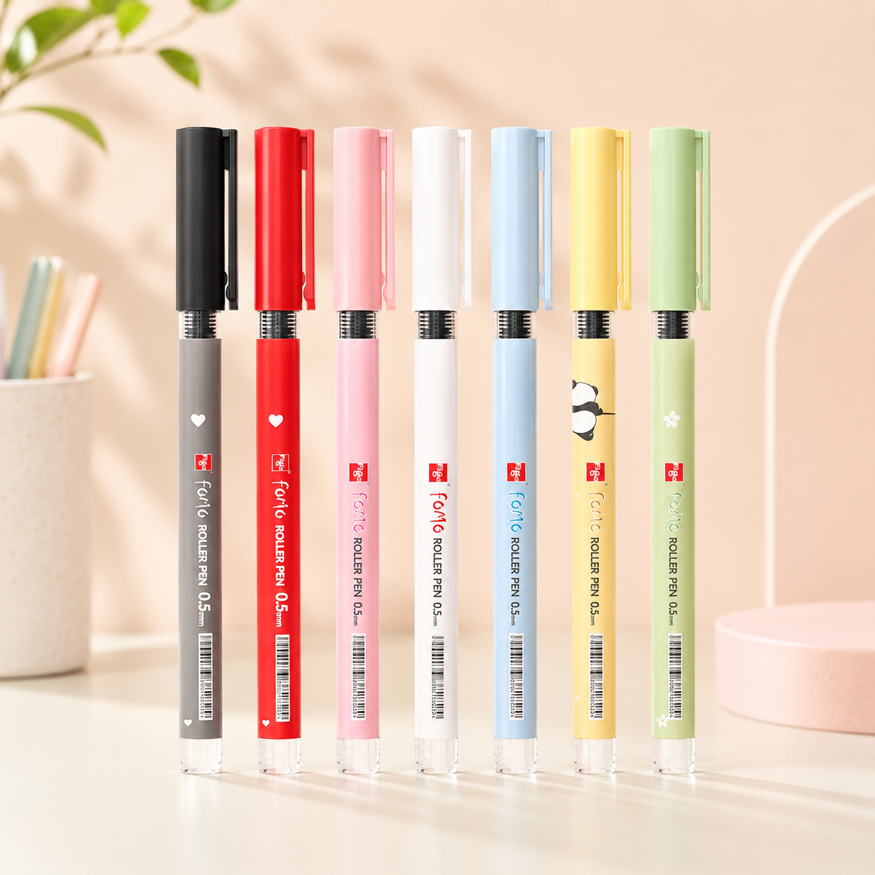 Figo FOMO Panda Liquid Roller Pen – Pack of 10