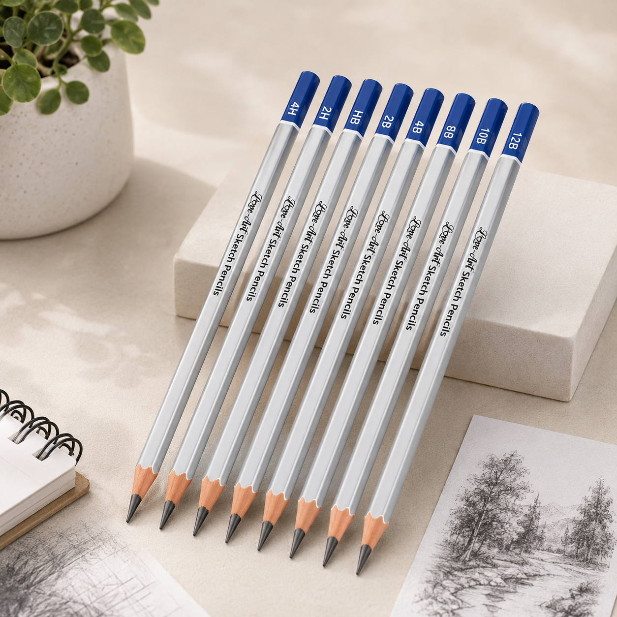 Artline Love Art Sketch Pencils – Set of 6