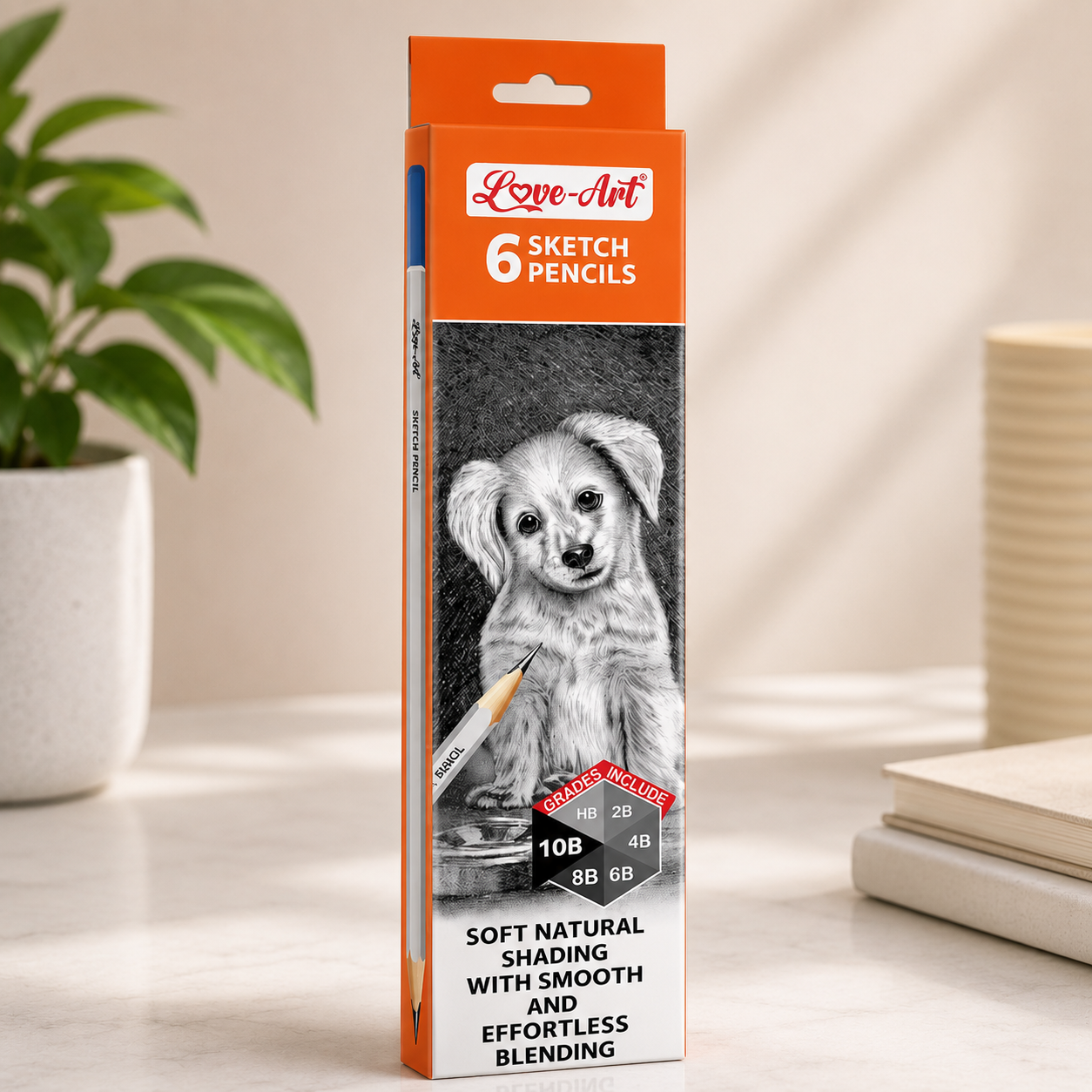 Artline Love Art Sketch Pencils – Set of 6