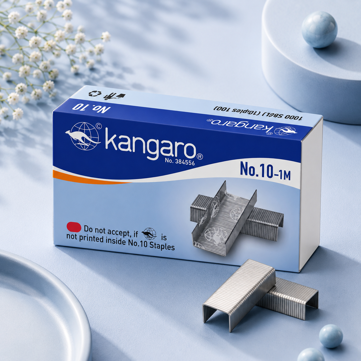 Kangaro HP-10 Stapler + 2 Pin Boxes
