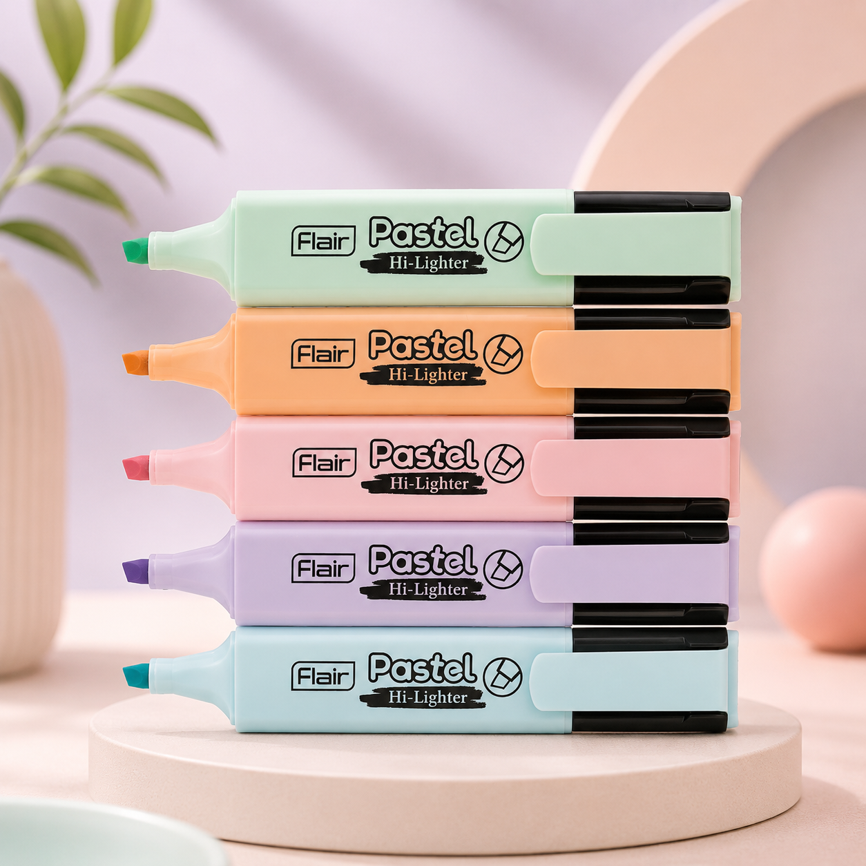 Flair Pastel Highlighters | 5 Shades