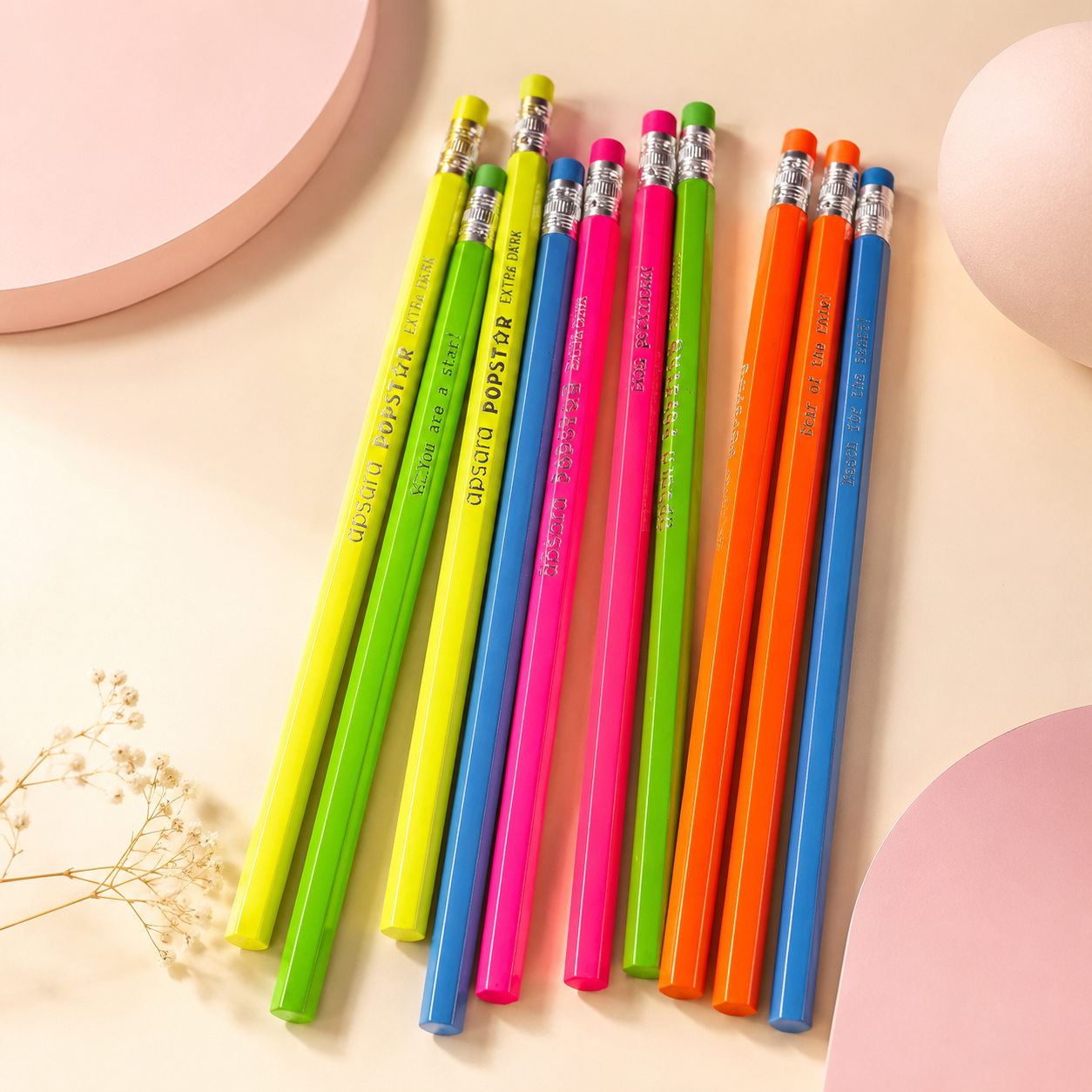 Apsara Pop Star Pencils | Pack of 10