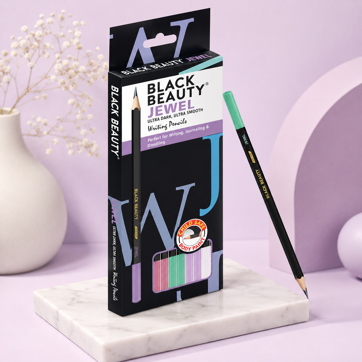 Artline Black Beauty Jewel Pencils | Pack of 10