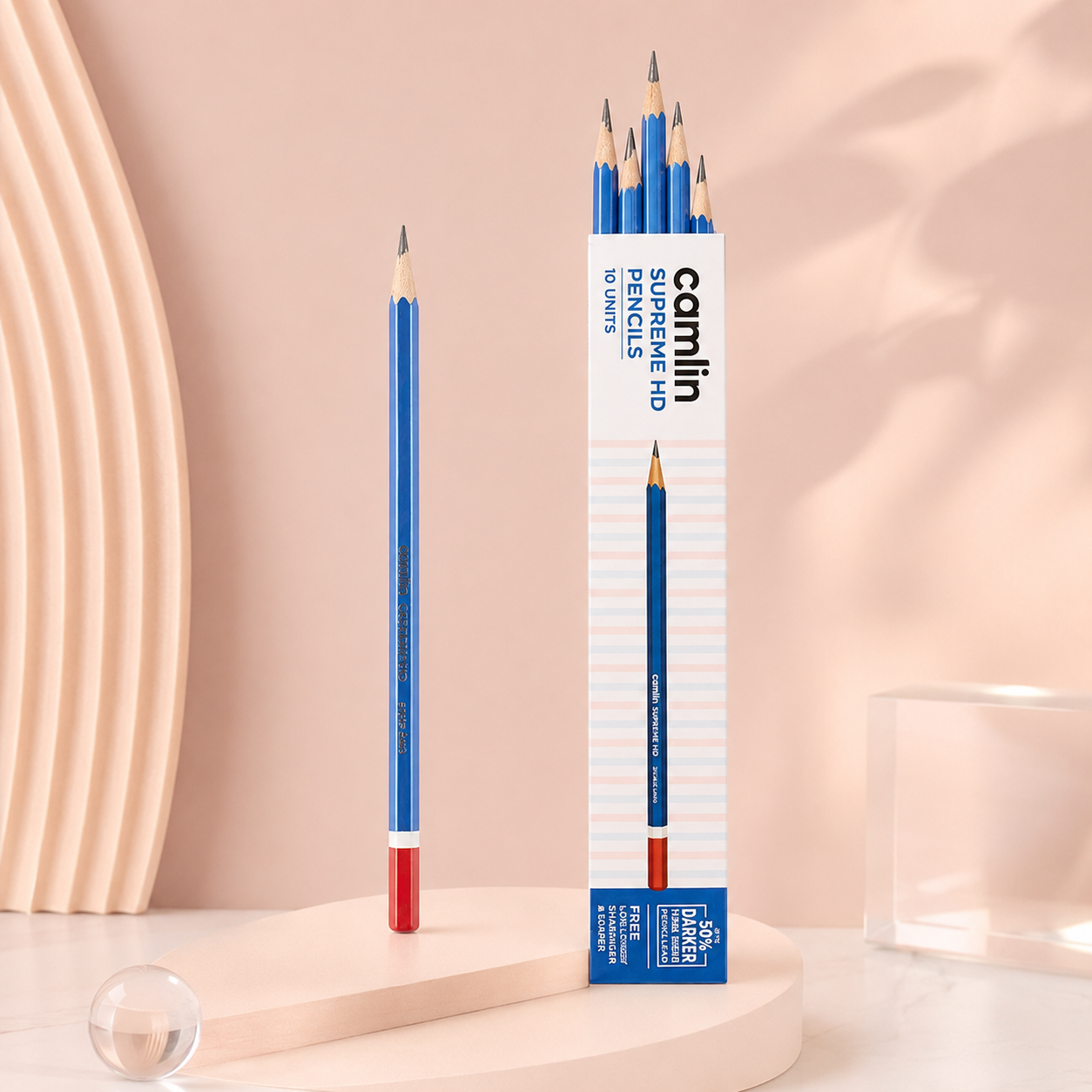 Camlin Supreme HD Pencils | Pack of 10