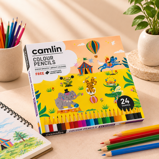 Camlin Colour Pencils – 24 Shades