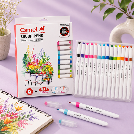 Camel Brush Pens – 12 Shades