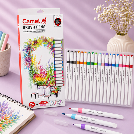 Camel Brush Pens – 24 Shades