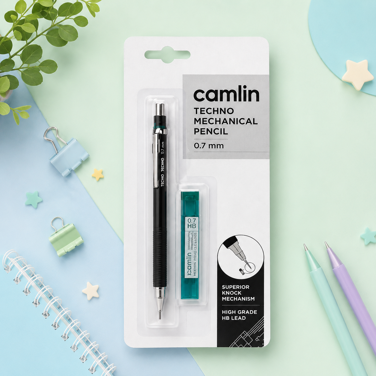 Camlin Techno 0.7 mm | Metal Mechanical Pencil