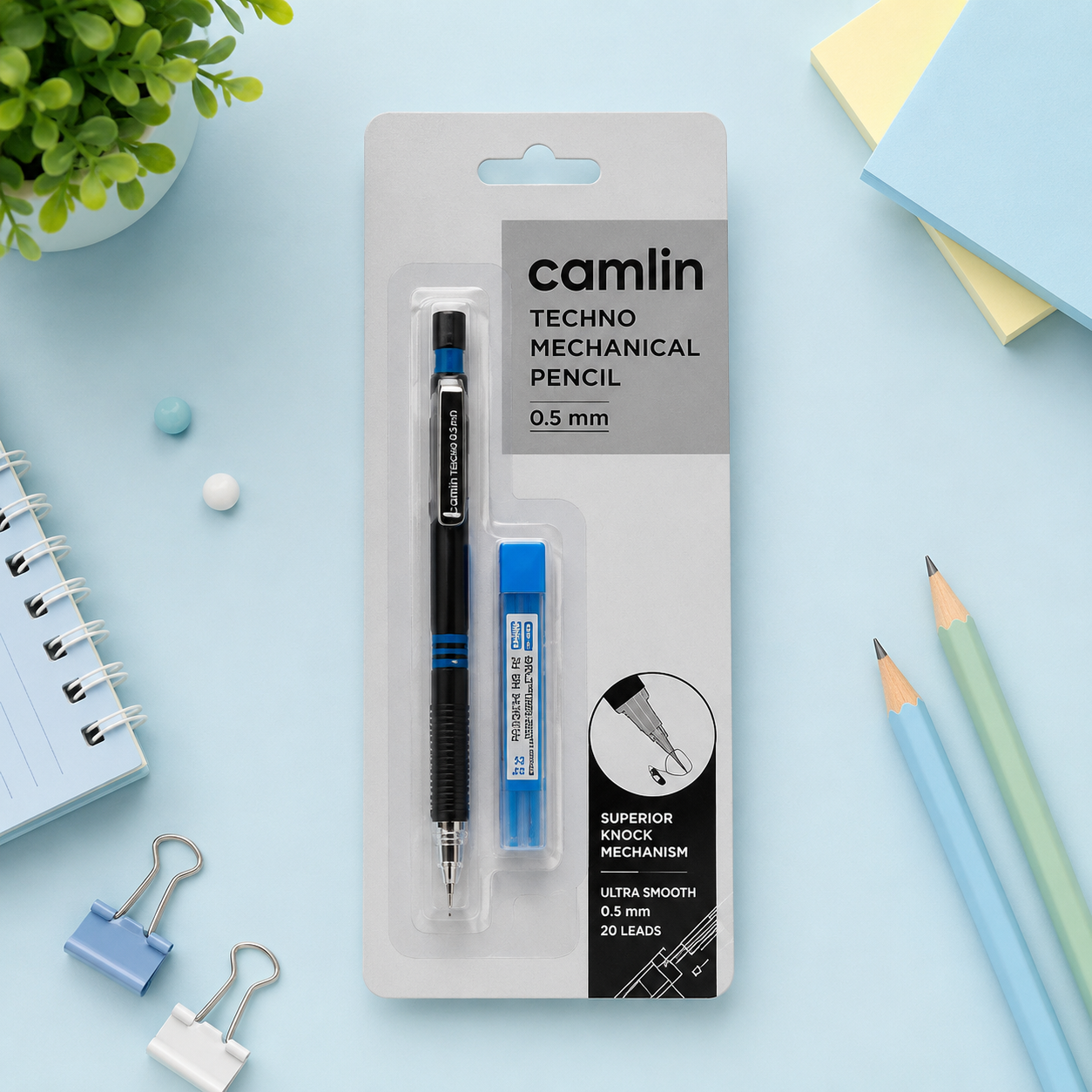 Camlin Techno 0.5 mm | Metal Mechanical Pencil