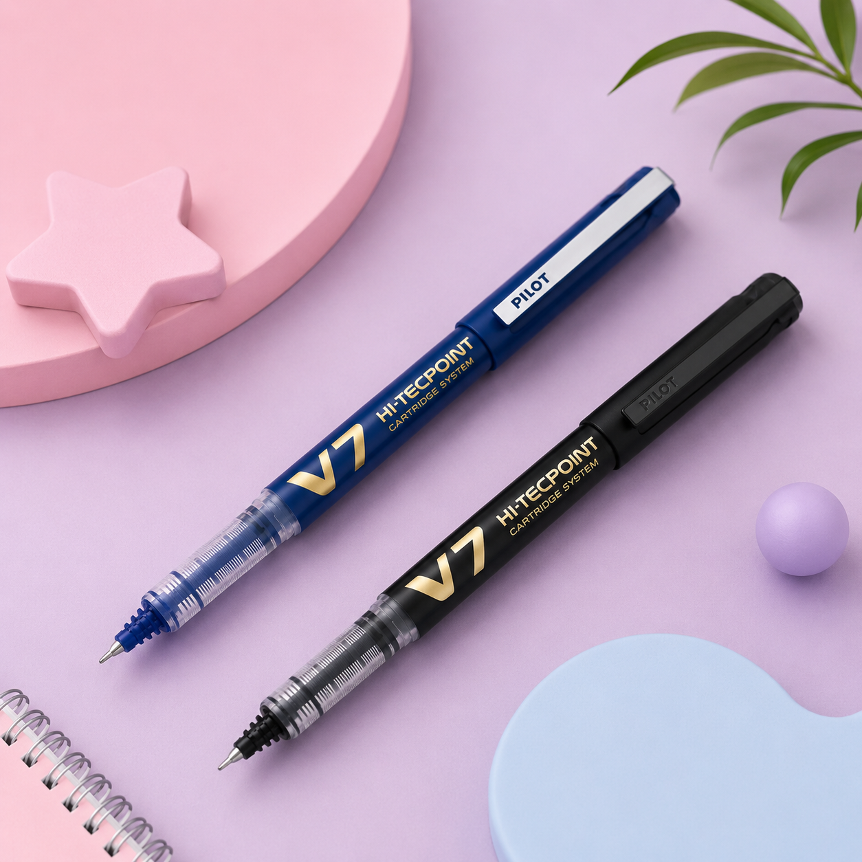Pilot V7 Cartridge System Pen – Set of 1 Pen + 2 Cartridges