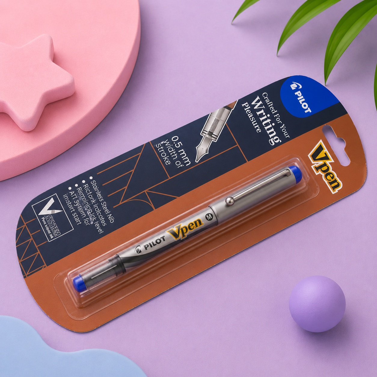 Pilot V Pen – Single-Use Liquid Ink Fountain Pen