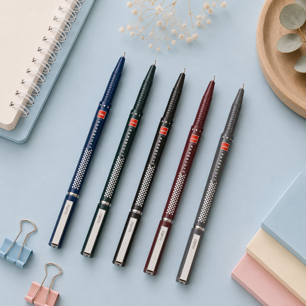 Cello Papersoft | Ball Pen | Pack of 5
