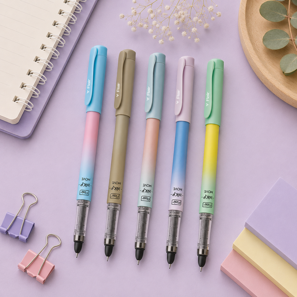 Flair Inky Move | Fountain Pen | Cartridge System + 30 Cartridges