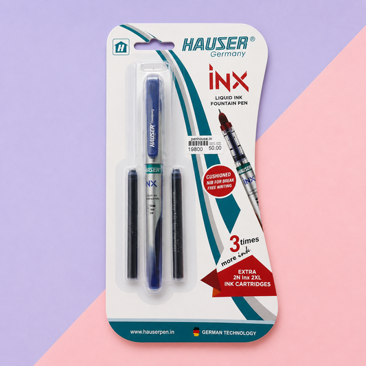 Hauser Inx | Fountain Pen | Cartridge System + 30 Jumbo Cartridges