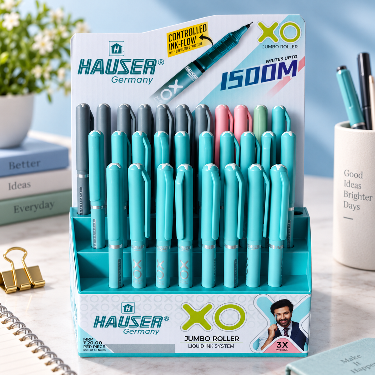 Hauser XO Jumbo Roller Pen – Pack of 5