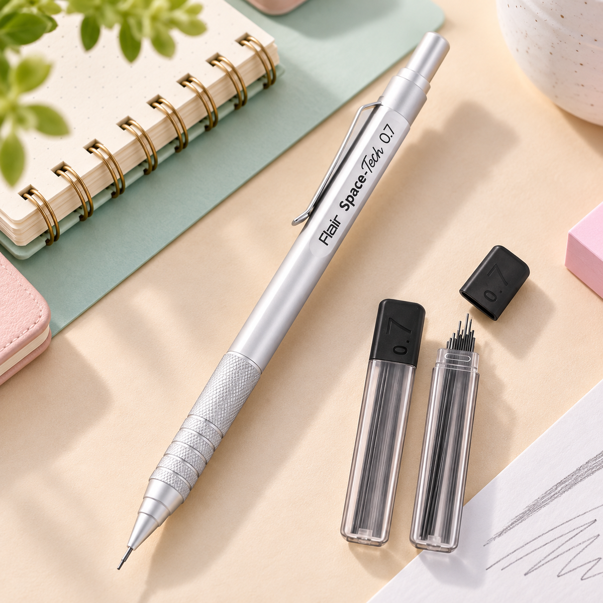 Flair Space-Tech Metal Mechanical Pencil – 0.7 mm