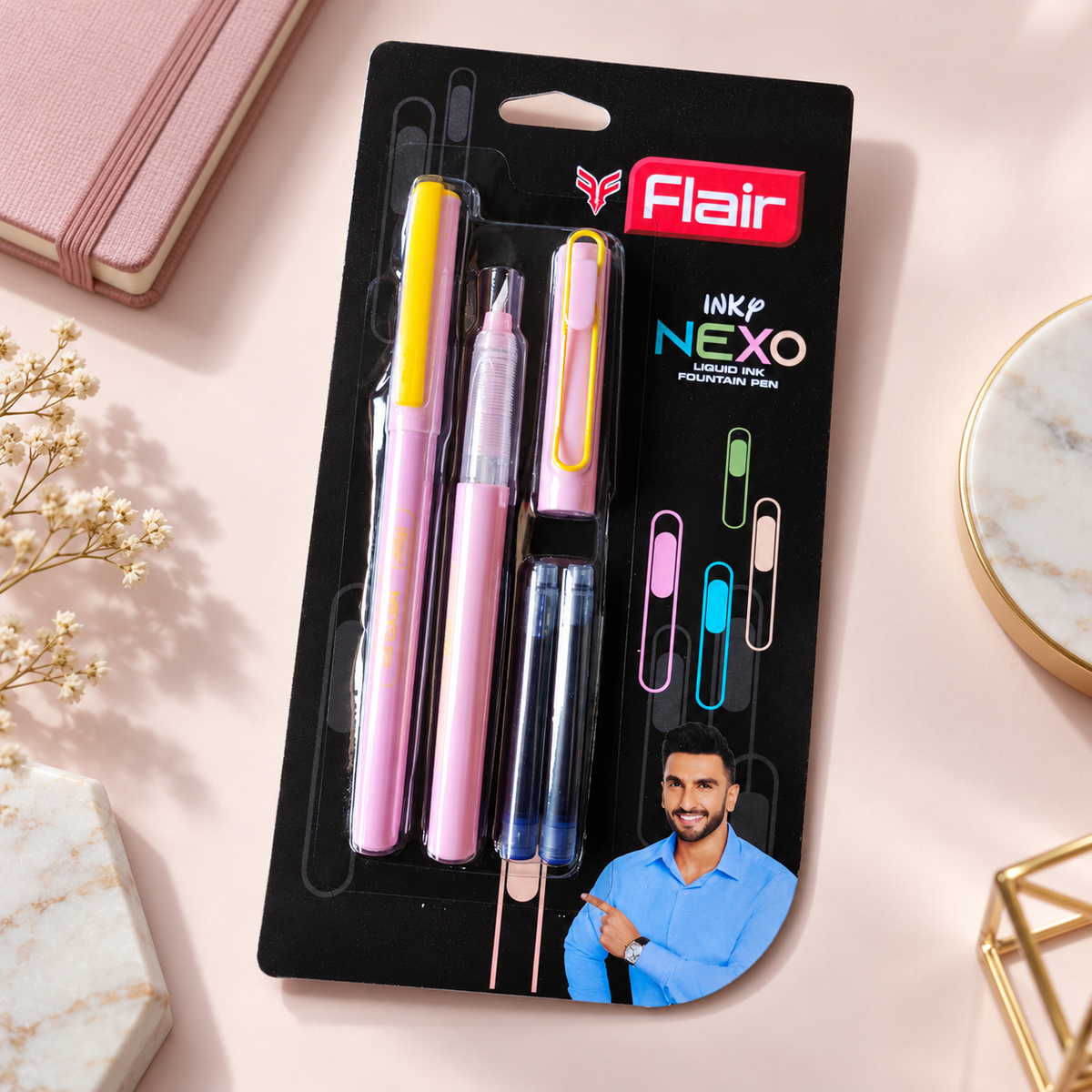 Flair Inky Nexo Fountain Pen Kit – Cartridge System