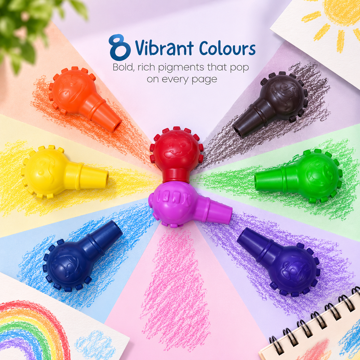 Maped Color’Peps My First Baby Crayons – Pack of 8