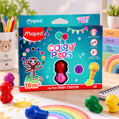 Maped Color’Peps My First Baby Crayons – Pack of 8